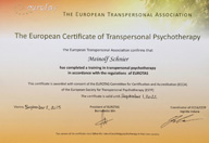 Meinolf Schnier - Zertifikat European Transpersonal Psychotherapy